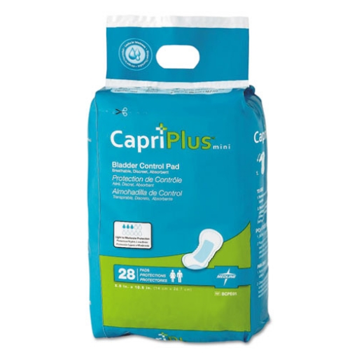 Picture of Capri Plus Bladder Control Pads, Regular, 5.5" X 10.5", 28/pack, 12/carton