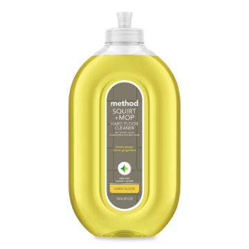 Picture of Squirt + Mop Hard Floor Cleaner, 25 Oz Spray Bottle, Lemon Ginger Scent