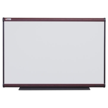 Picture of 7110016222128 SKILCRAFT Quartet Total Erase White Board, 36 x 24, White Surface, Brown Mahogany Frame