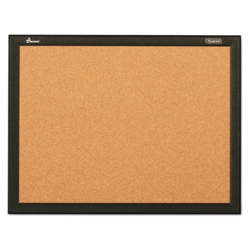 Picture of 7195016511284 SKILCRAFT Quartet Cork Board, 36 x 24, Natural Tan Surface, Black Aluminum Frame