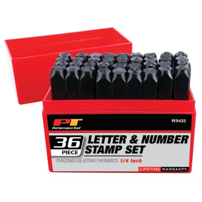 Picture of Performance Design Products W5422 LETTER/NUMBER STAMP 36PC (EA)