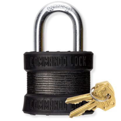 Picture of COMMANDO LOCK CL1300 PADLOCK BLACK KEYED 1PK (EA)