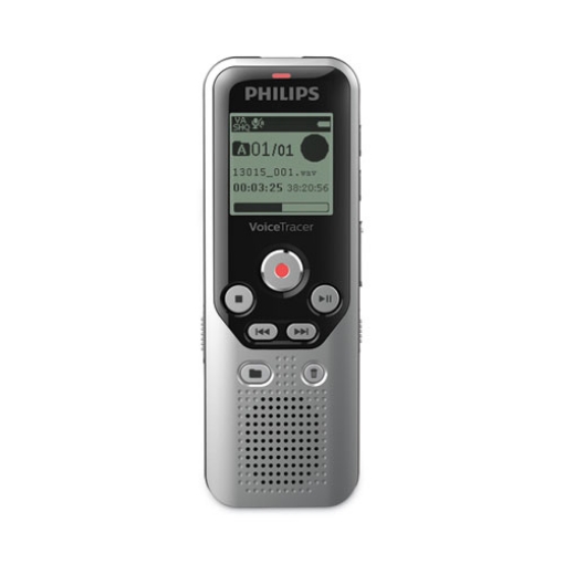 Picture of Voice Tracer DVT1250 Audio Recorder, 8 GB, Black/Silver
