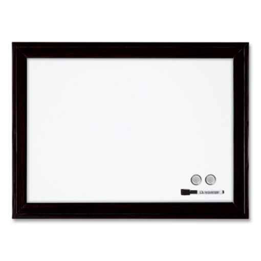 Picture of Home Decor Magnetic Dry Erase Board, 23 x 17, White Surface, Black Wood Frame