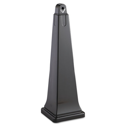 Picture of GroundsKeeper Cigarette Waste Collector, Pyramid, 1 gal, 12.25 x 39.75,  Black