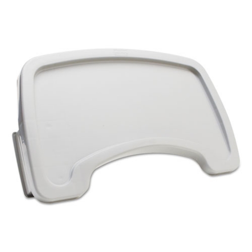 Picture of Sturdy Chair Microban Youth Seat Tray for Rubbermaid Commercial Youth Seats, 18.5 x 11.5 x 3.25, Plastic, Platinum