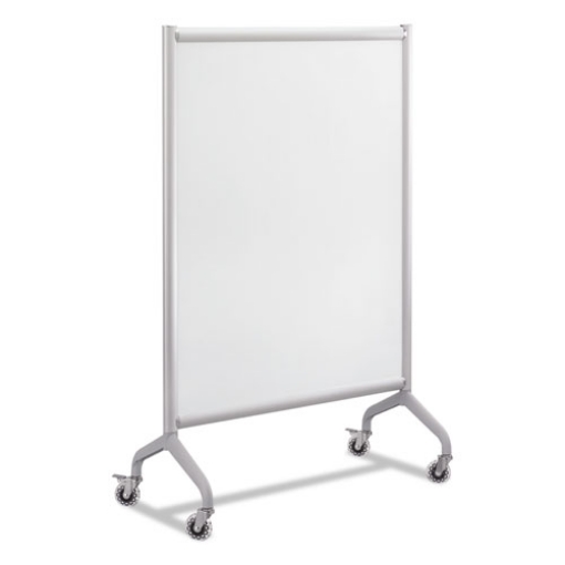 Picture of Rumba Full Panel Whiteboard Collaboration Screen, 36w X 16d X 54h, White/gray
