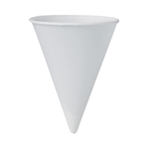Picture of Cone Water Cups, Cold, Paper, 4 Oz, White, 200/pack