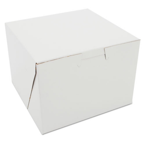 Picture of White One-Piece Non-Window Bakery Boxes, 5.5 x 5.5 x 4, White, Paper, 250/Carton