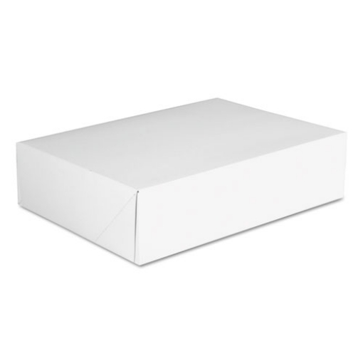 Picture of Clay-Coated Donut Boxes, 12.88 x 23 x 12.75, White, Paper, 125/Carton