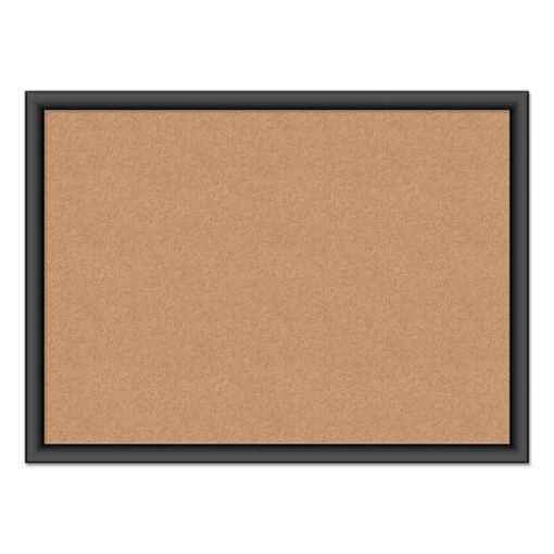 Picture of Cork Bulletin Board, 23 x 17, Tan Surface, Black Frame