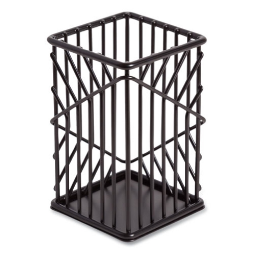 Picture of Vena Pencil Cup, 2.76"w x 2.76"d x 4.41"h, Black