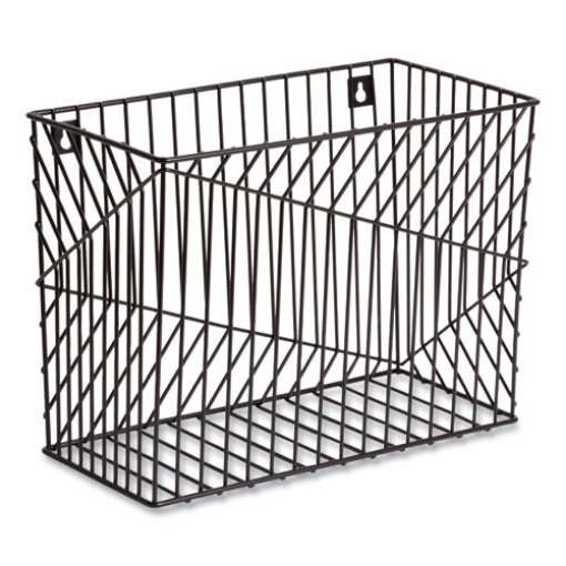Picture of Vena Hanging File Basket, Letter Size, 6.85" Long, Black