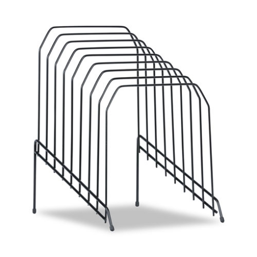 Picture of Wire Tiered File Sorter, 8 Sections, Letter To Legal Size Files, 8" X 10.5" X 12.5", Black