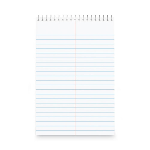 Picture of Steno Pads, Gregg Rule, Red Cover, 80 White 6 X 9 Sheets, 6/pack