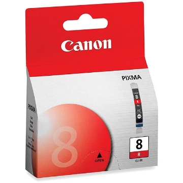 Picture of Canon 0626B002 (CLI-8R, Canon 8) Red Inkjet Cartridge