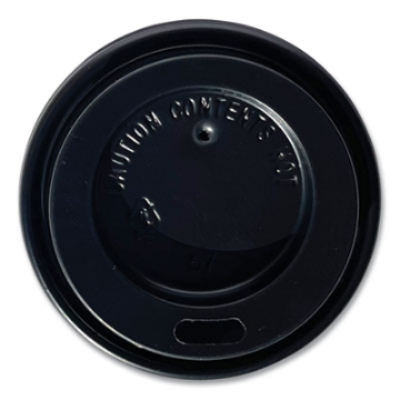 Picture of Hot Cup Lids, Fits 4 oz Cup, Black, 1,000/Carton