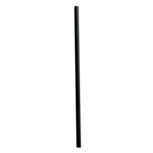 Picture of Jumbo Straws, 7.75", Polypropylene, Black, 12,500/Carton