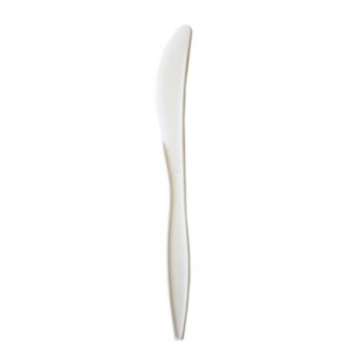 Picture of Mediumweight Polypropylene Cutlery, Knife, White, 1,000/Carton