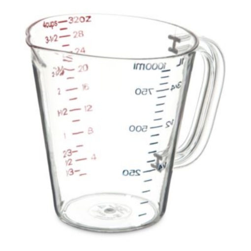 Picture of Commercial Measuring Cup, 1 qt, Clear