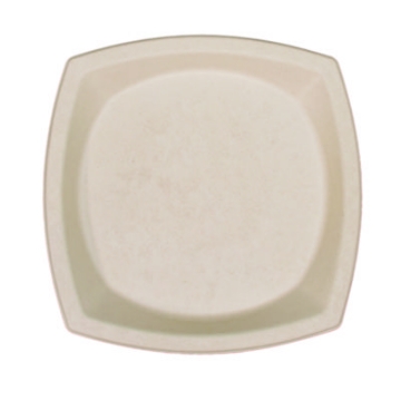 Picture of Compostable Fiber Dinnerware, ProPlanet Seal, Plate, 10 x 10, Tan, 500/Carton