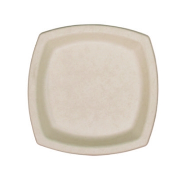 Picture of Compostable Fiber Dinnerware, ProPlanet Seal, Plate, 6.7 x 6.7, Tan, 1,000/Carton