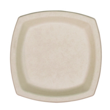 Picture of Compostable Fiber Dinnerware, ProPlanet Seal, Plate, 6.7 x 6.7, Tan, 125/Pack
