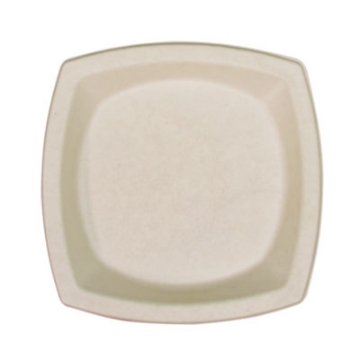 Picture of Compostable Fiber Dinnerware, ProPlanet Seal, Plate, 8.25 x 8.25, Tan, 125/Pack