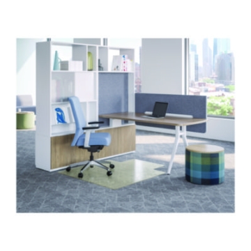 Picture of Oceanmat Carpet Chair Mat, 45 x 53, Lipped, Clear