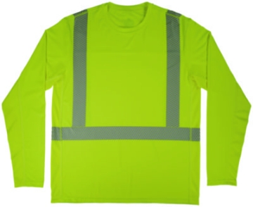 Picture of Chill-Its 6688 Cooling Hi-Vis Sun Shirt with UV Protection - Type R, Class 2, 3X, Lime, Each