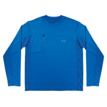 Picture of Chill-Its 6689 Cooling Long Sleeve Sun Shirt with UV Protection, 3X-Large, Blue, Ships in 1-3 Business Days