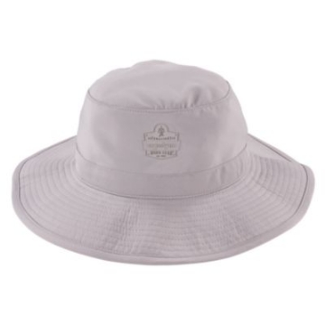 Picture of Chill-Its 8939 Cooling Bucket Hat, Polyester/Spandex, One Size Fits Most, Gray, Ships in 1-3 Business Days