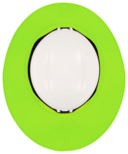 Picture of Chill-Its 6661 Universal Hard Hat Brim with Neck Shade, Lime, Ships in 1-3 Business Days