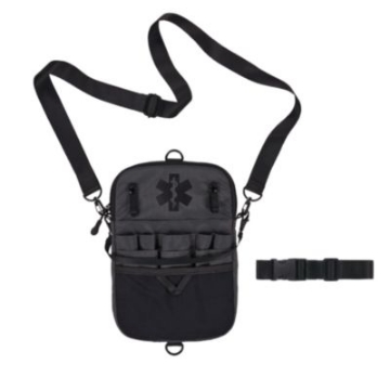 Picture of Arsenal 5717 Convertible Nurse Belt Bag, 10 Compartments, 7 x 10, Nylon, Black, Ships in 1-3 Business Days