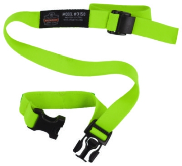 Picture of Squids 3150 Elastic Lanyard with Buckle, 2 lb Max Working Capacity, 18"-48" Long, Lime, 10/Pack, Ships in 1-3 Business Days