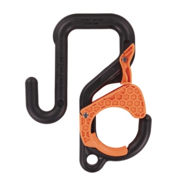 Picture of Squids 3178 Locking Aerial Bucket Hook, Tethering Pt, 9.06 x 7.09 x 2.17, Black/Orange, Support 40 lbs, Ships in 1-3 Bus Days