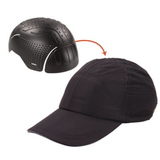 Picture of Skullerz 8947 Lightweight Baseball Hat and Bump Cap Insert, Medium/Large, Black, Ships in 1-3 Business Days