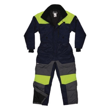 Picture of N-Ferno 6475 Insulated Freezer Coverall, X-Small, Navy, Ships in 1-3 Business Days