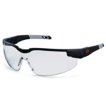 Picture of Skullerz DELLENGER Anti-Fog Safety Glasses, Adjustable Temples, Black Frame, Clear Polycarbonate Lens, Ships in 1-3 Bus Days