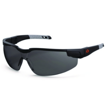 Picture of Skullerz DELLENGER Anti-Fog Safety Glasses w/Adjustable Temples, Black Frame,Smoke Polycarbonate Lens, Ships in 1-3 Bus Days