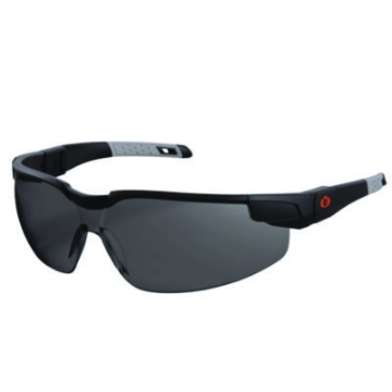 Picture of Skullerz DELLENGER Anti-Scratch/Enhanced Anti-Fog Safety Glasses, Adj Temple/Black Frame,Smoke PolyLens,Ships in 1-3 Bus Days