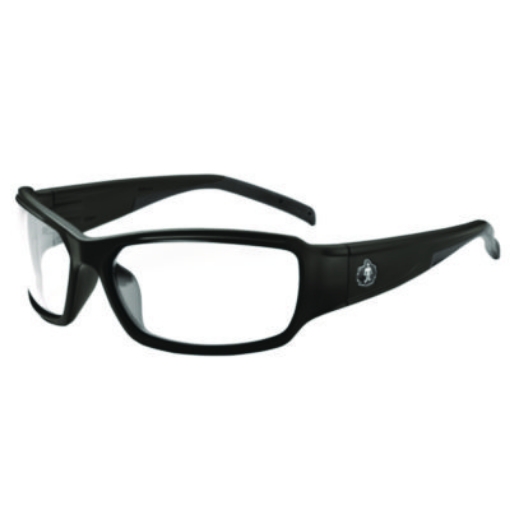 Picture of Skullerz THOR Anti-Scratch and Enhanced Anti-Fog Safety Glasses, Black Frame, Clear Polycarbonate Lens, Ships in 1-3 Bus Days