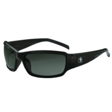 Picture of Skullerz THOR Anti-Scratch and Enhanced Anti-Fog Safety Glasses, Black Frame, Smoke Polycarbonate Lens, Ships in 1-3 Bus Days