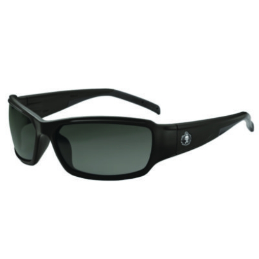 Picture of Skullerz THOR Anti-Scratch and Enhanced Anti-Fog Safety Glasses, Black Frame, Smoke Polycarbonate Lens, Ships in 1-3 Bus Days