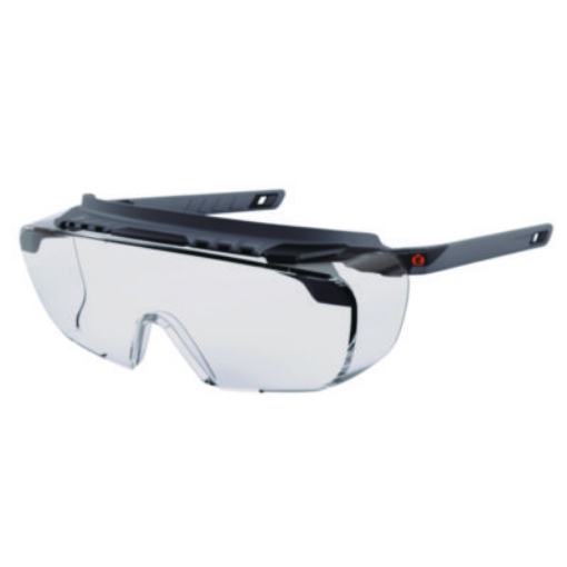 Picture of Skullerz OSMIN Safety Glasses, Matte Black Polycarbonate Frame, Clear Polycarbonate Lens, Ships in 1-3 Business Days