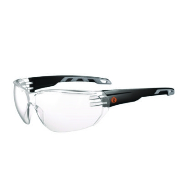 Picture of Skullerz VALI Anti-Scratch/Enhanced Anti-Fog Safety Glasses, Matte Black Frameless, Clear PolyCarb Lens,Ships in 1-3 Bus Days