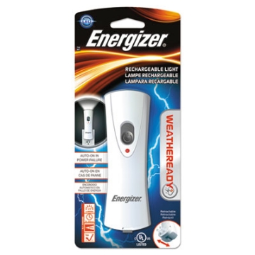 Picture of Weather Ready Led Flashlight, 1 Nimh Rechargeable Battery (included), Silver/gray