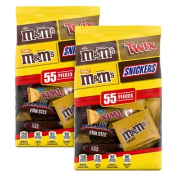 Picture of Chocolate Favorites Fun Size Candy Bar Variety Mix, 110 Individaully Wrapped/Carton, Ships in 1-3 Business Days