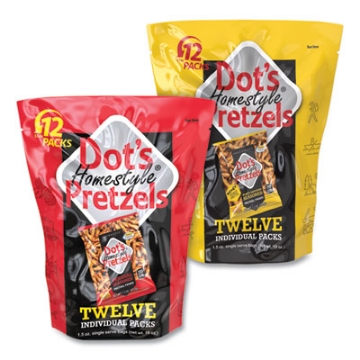 Picture of Pretzels Variety Pack, Assorted Flavors, 1.5 oz, 12/Pack, 2 Packs/Carton, Ships in 1-3 Business Days