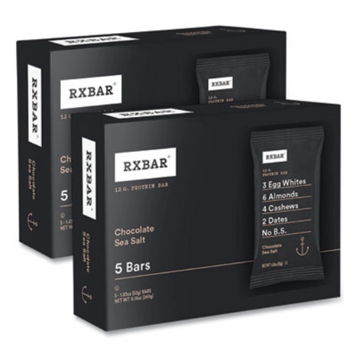 Picture of Adult Bars, Chocolate Sea Salt, 1.83 oz Bar, 5 Bars/Box, 2 Boxes/Carton, Ships in 1-3 Business Days